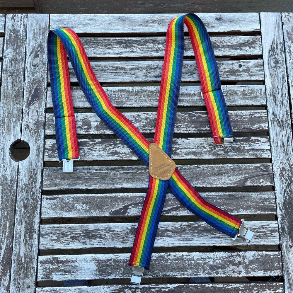 Vintage Popular Mechanics Rainbow 🌈 Suspender